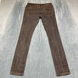 Vintage D&B Deep Blue Jeans Womens 29x28 Black Denim Cotton Low Rise Slim Fit